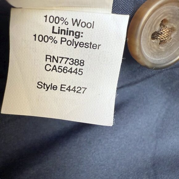 CREWCUTS Little Boys Suit Size 2 Toddler Navy Blue Wool Thompson Blazer w/ Pants - Picture 7 of 14